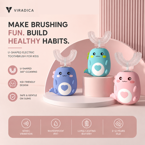 Viradica Baby Electric Toothbrush Combo Set