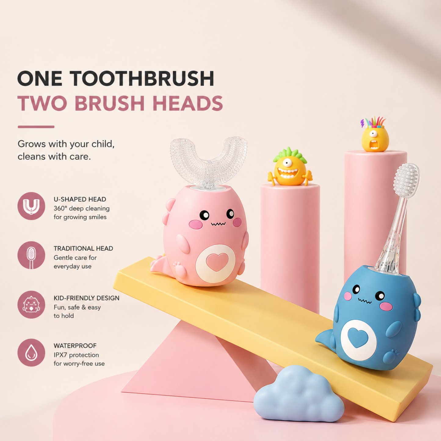 Viradica Baby Electric Toothbrush Combo Set
