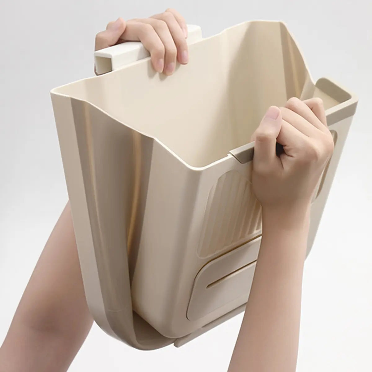 Foldable Hanging Trash Can – Space-Saving Kitchen Cabinet Garbage Bin