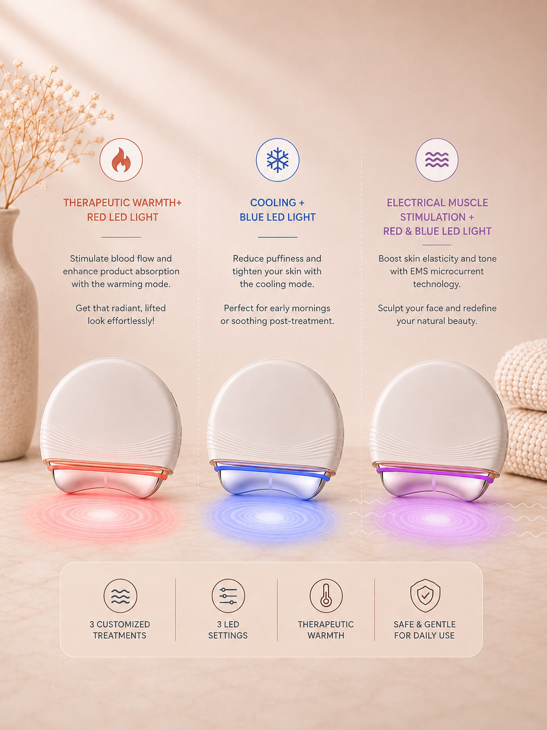 Viradica GlowSculpt™  3-in-1 Electric Gua Sha