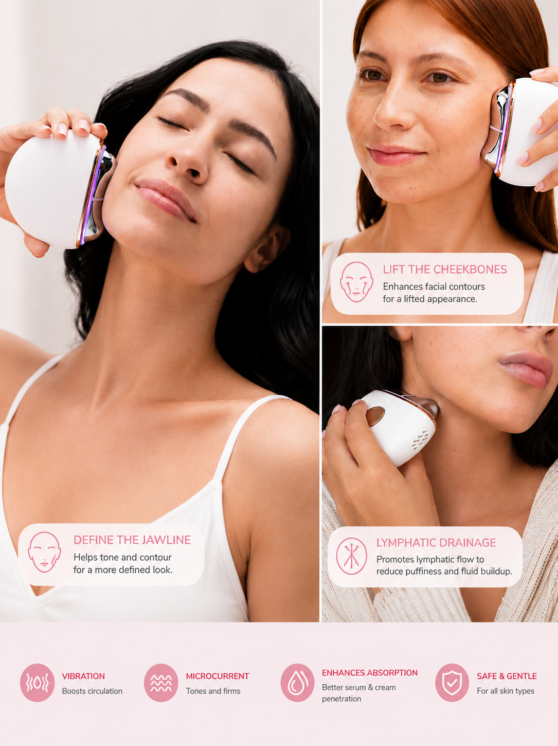 Viradica GlowSculpt™  3-in-1 Electric Gua Sha